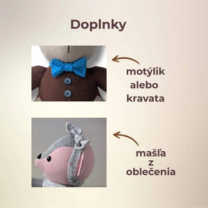 mašľa a motýlik pre medvedíka