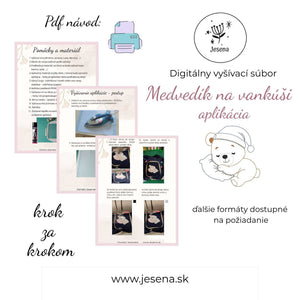 Návod spiaci medvedik na vankúši
